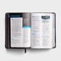 NLT Boys Life Application Study Bible - LeatherLike, Neon Cross