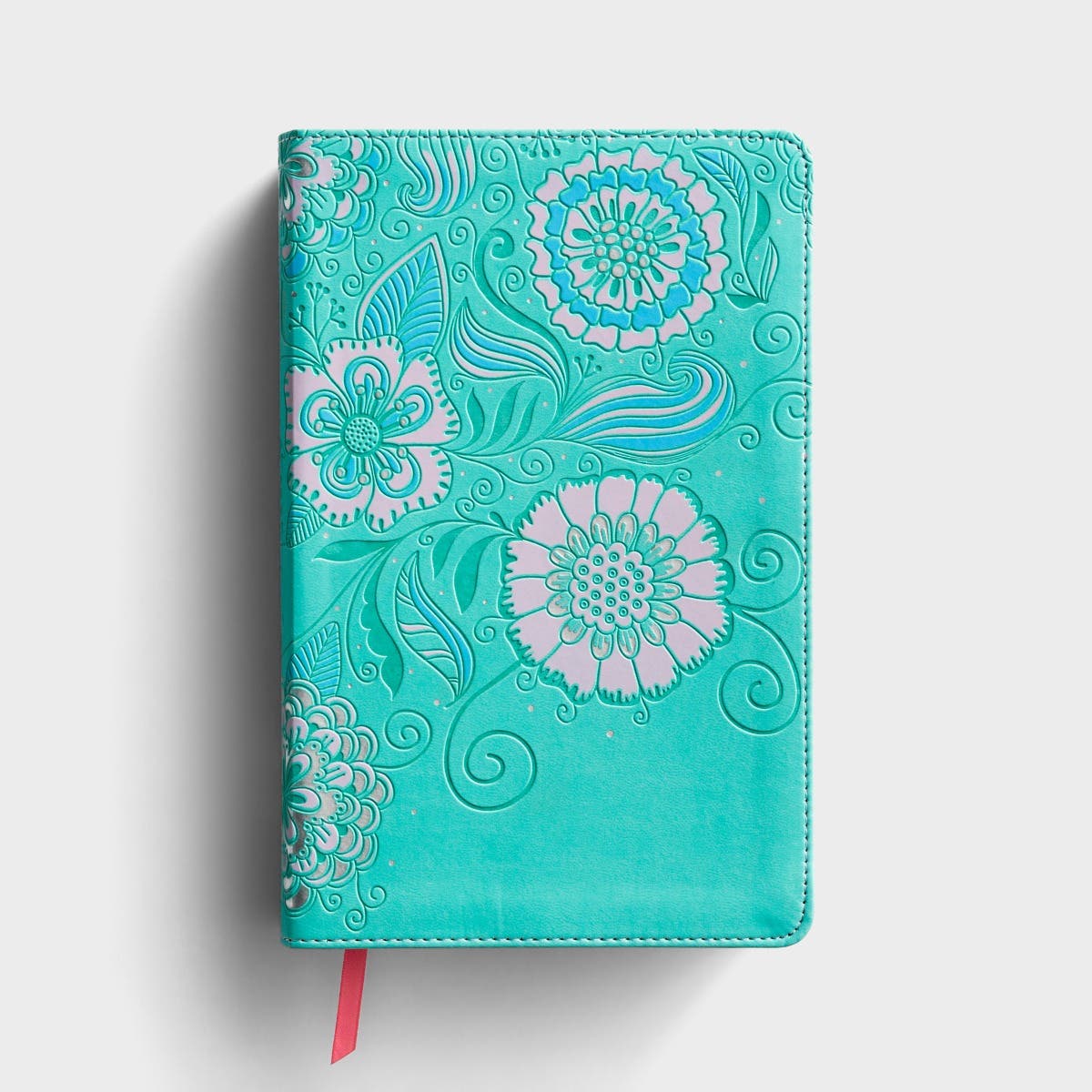 NLT Girls Life Application Study Bible - LeatherLike, Teal Floral