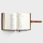 CSB Legacy Notetaking Bible - Tan Genuine Leather with Strap