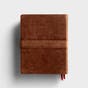 CSB Legacy Notetaking Bible - Tan Genuine Leather with Strap