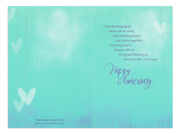 Anniversary - For Anyone - Together - 1 Greeting Card