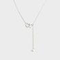 Dainty Double Heart - Silver Necklace