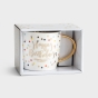 Happy Birthday - Ceramic Mug with Gold Handle