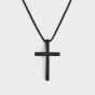 153 Jewelry by Demi & Tim - Tim’s Stainless Steel Cross Pendant Necklace - Black