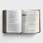 NLT Life Application Study Bible, Third Edition - Large Print - LeatherLike, Brown