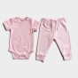 Little Blessing - Pink Striped Baby Outfit