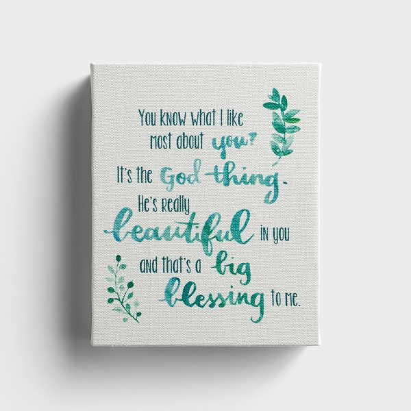 It's the God Thing - Printed Canvas Block