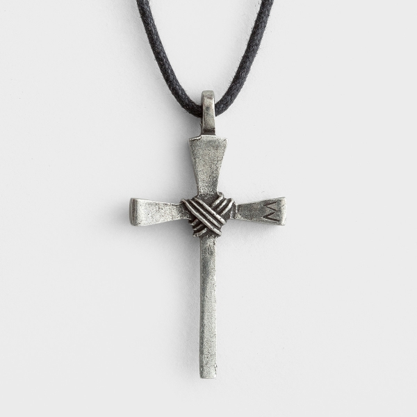 Nail Cross - Pewter Necklace