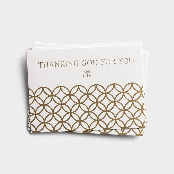 Thanking God for You - 10 Premium Note Cards - Blank