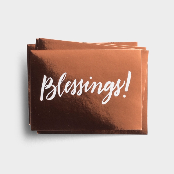 Blessings - 10 Premium Note Cards - Blank