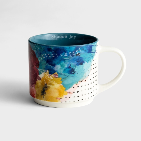 Choose Joy - Floral Ceramic Mug