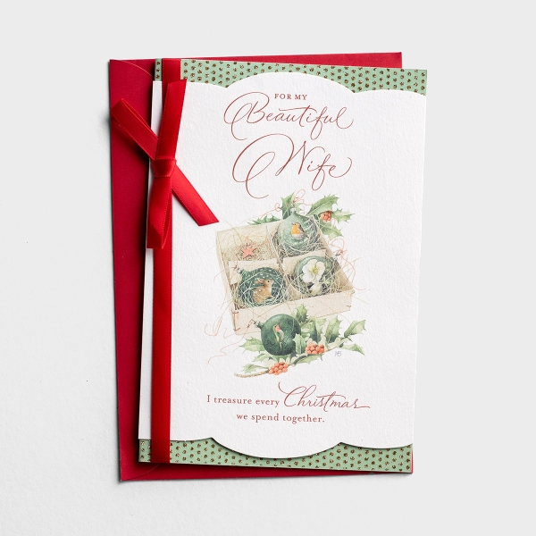 Christmas - Wife - For My Beautiful Wife - 1 Premium Card