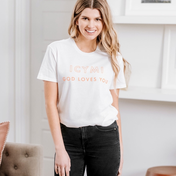 Candace Cameron Bure - God Loves You - Relaxed Fit T-Shirt