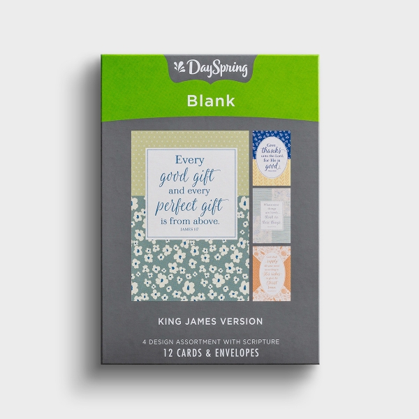 Blank - Every Good Gift - 12 Boxed Cards, KJV