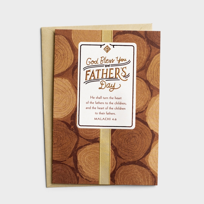 Father's Day - God Bless You - 1 Premium Card