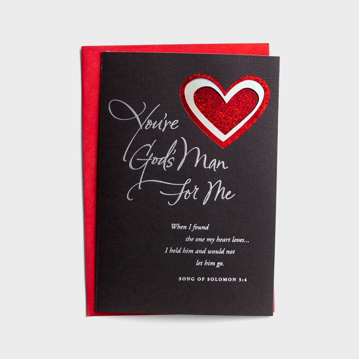 Valentine's Day - Husband - God's Man For Me - 1 Card