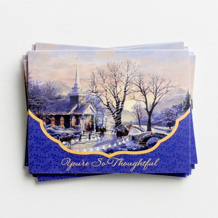 Thomas Kinkade - You're So Thoughtful - 10 Christmas Note Cards