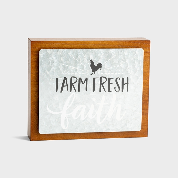 Farm Fresh Faith - Wood & Metal Wall Art