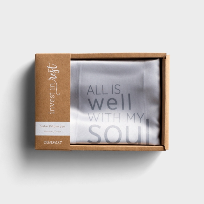 All Is Well with My Soul - Satin Pillowcase