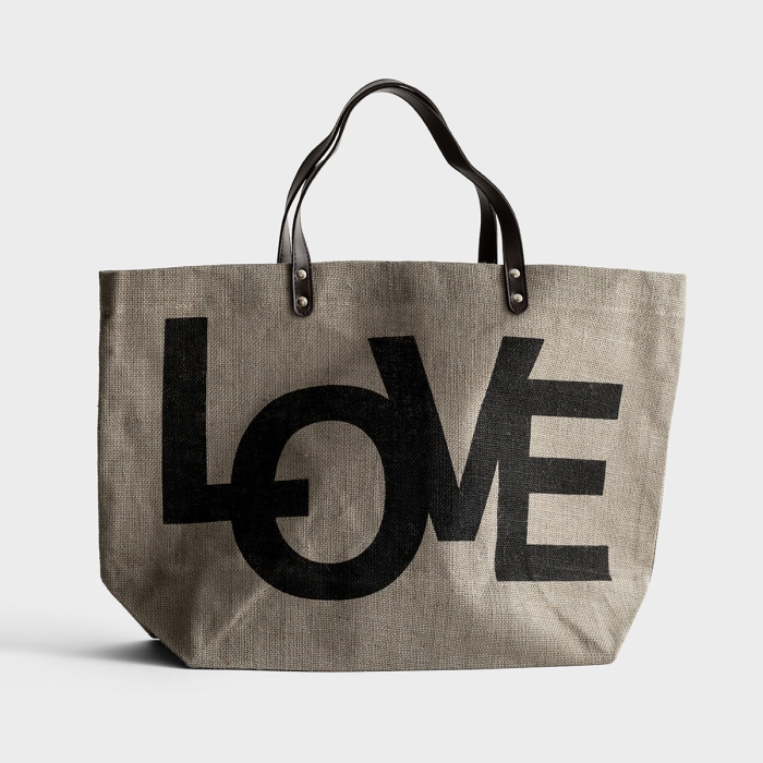 Love - Jute Tote Bag