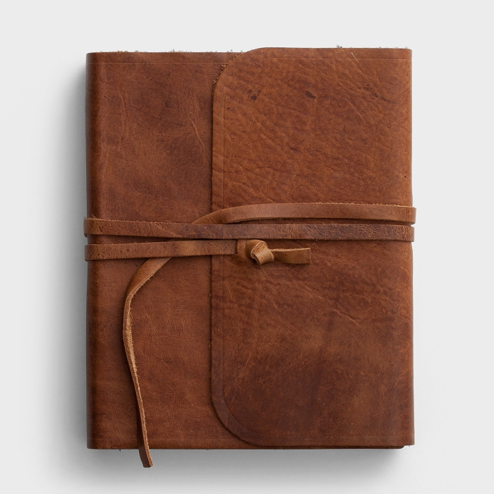 ESV Single Column Journaling Bible - Leather, Large Print