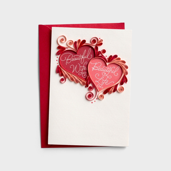 Valentine's Day - Wife - Beautiful Life - 1 Premium Card