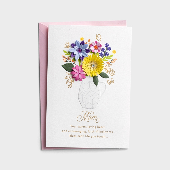 Mother's Day - Bless Each Life You Touch - 1 Premium Card