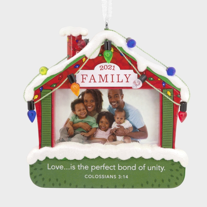 2021 - Family Love - Photo Frame Christmas Ornament
