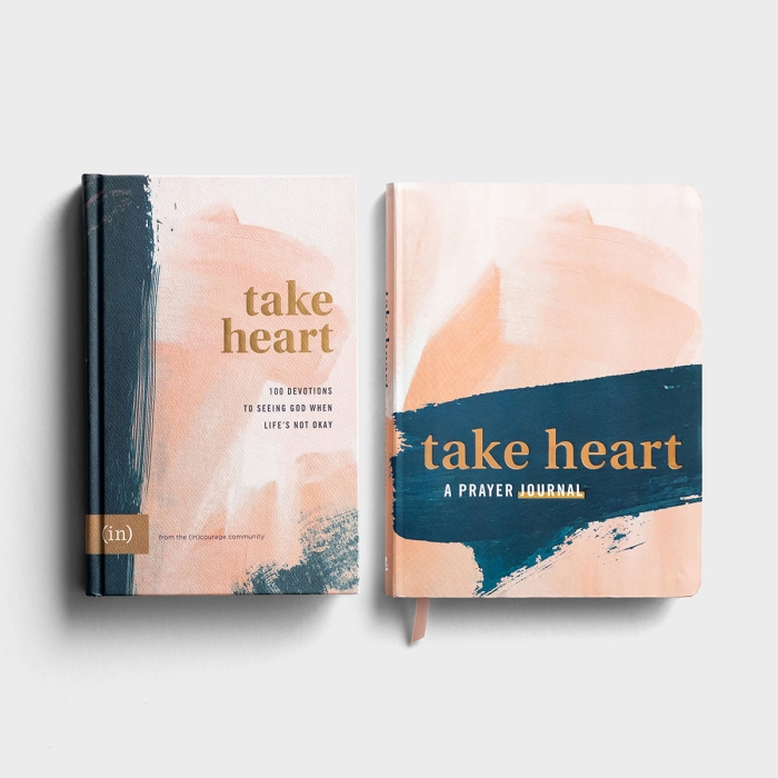 (in)courage Take Heart Devotional and Prayer Journal - Gift Set