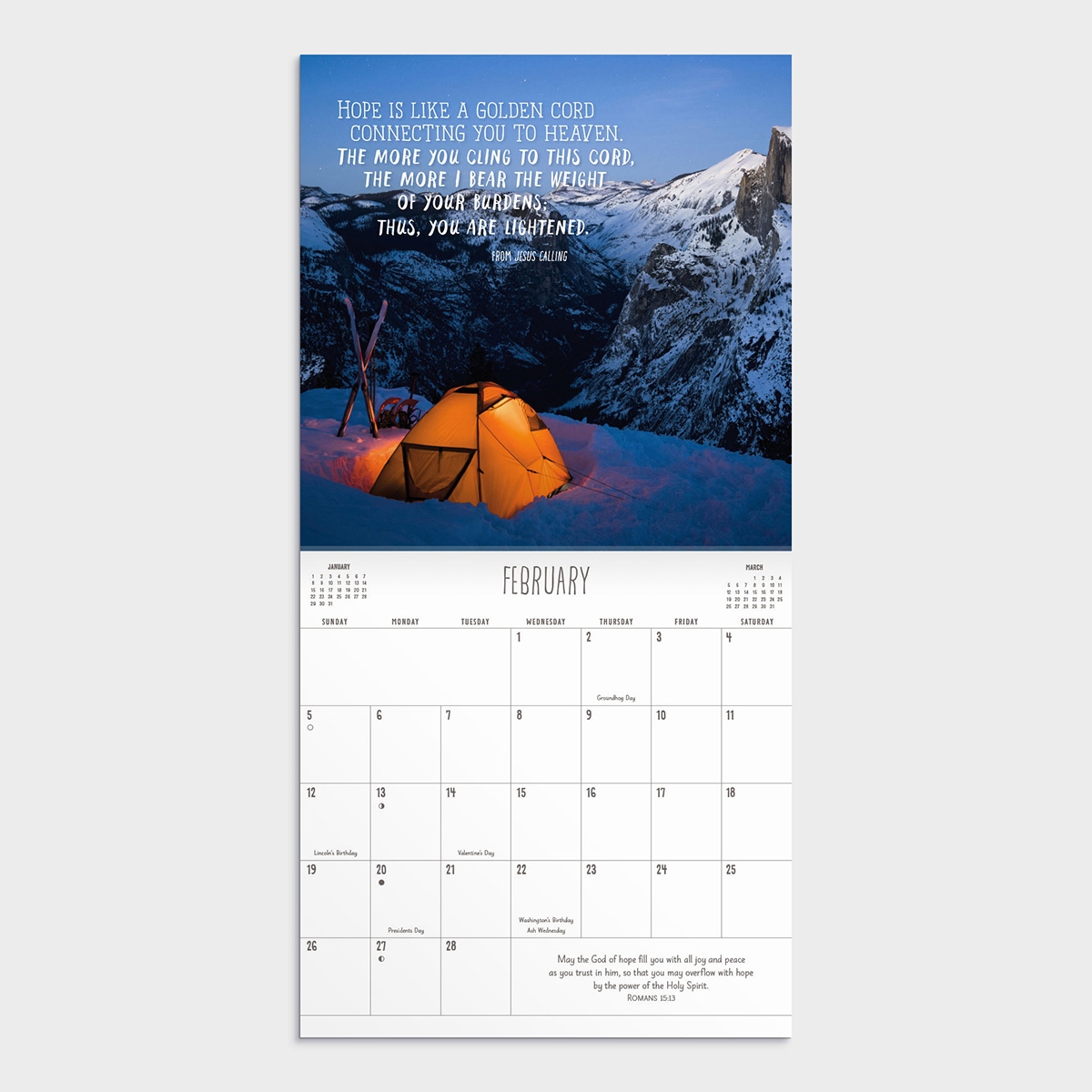 2020 Premium Wall Calendar DaySpring Sarah Young Jesus Calling 