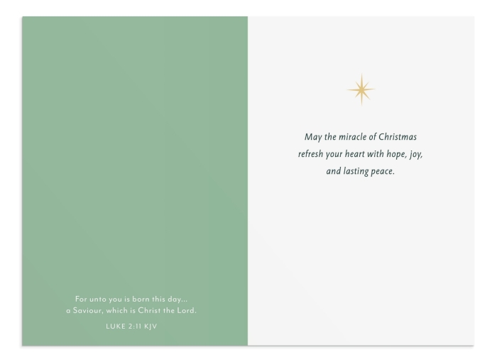 Christmas - For Anyone - Nativity Scene - 1 Premium Card
