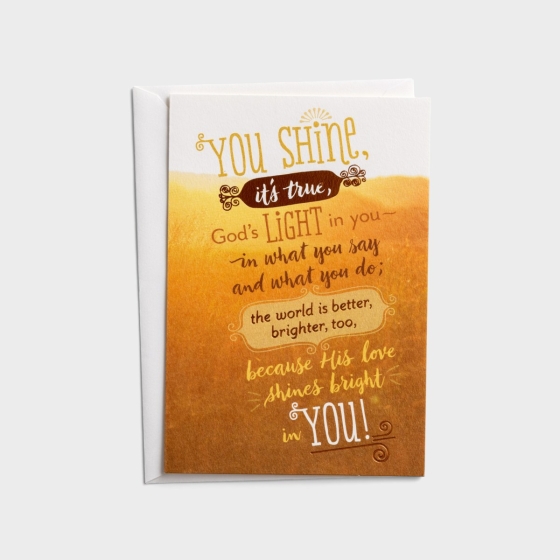 Appreciation - Shines Bright in You - Set of 6 Greeting Cards