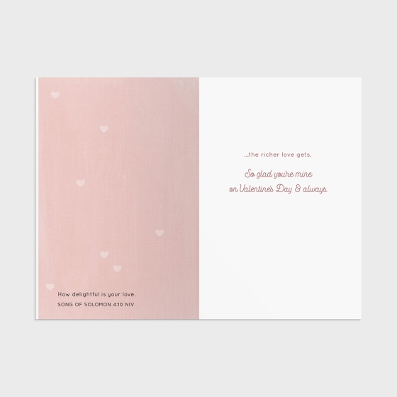 Valentine's Day - Wife - The Longer We Love - 1 Premium Card