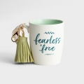 Fearless & Free - Mug with Tassel Keychain