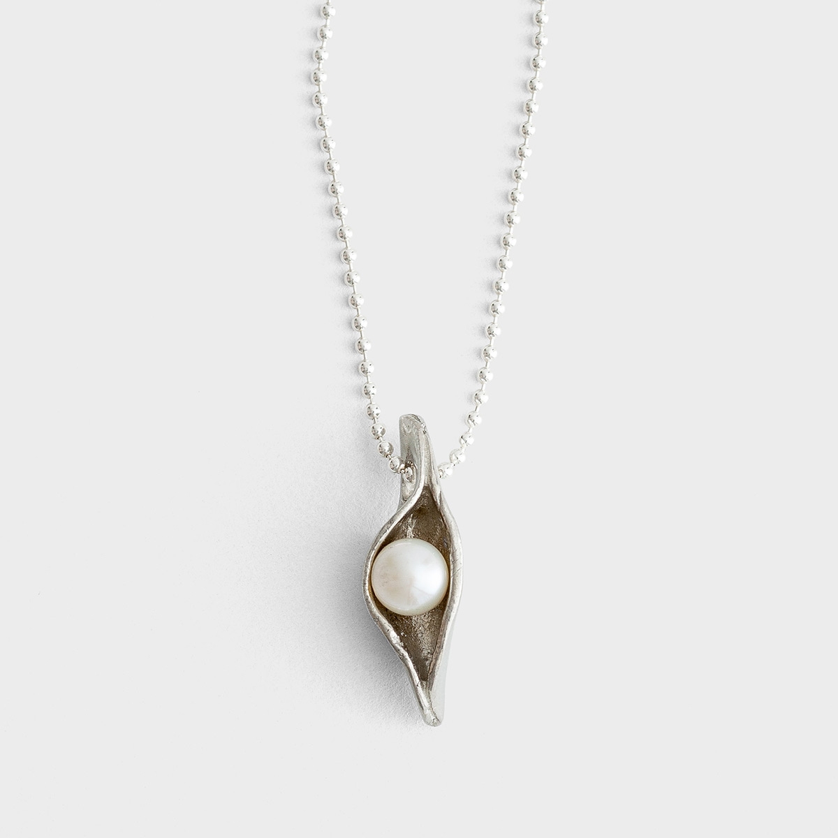 One Sweet Pea in a Pod - Pewter Pendant Necklace
