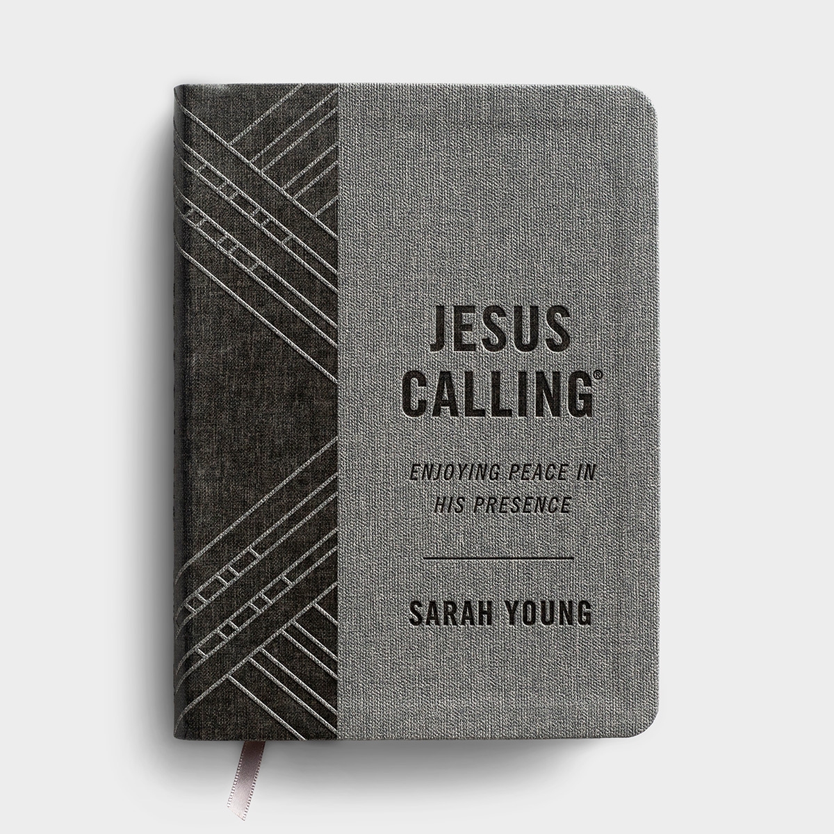 Jesus Calling - Textured Gray Leathersoft Edition with Full Scriptures