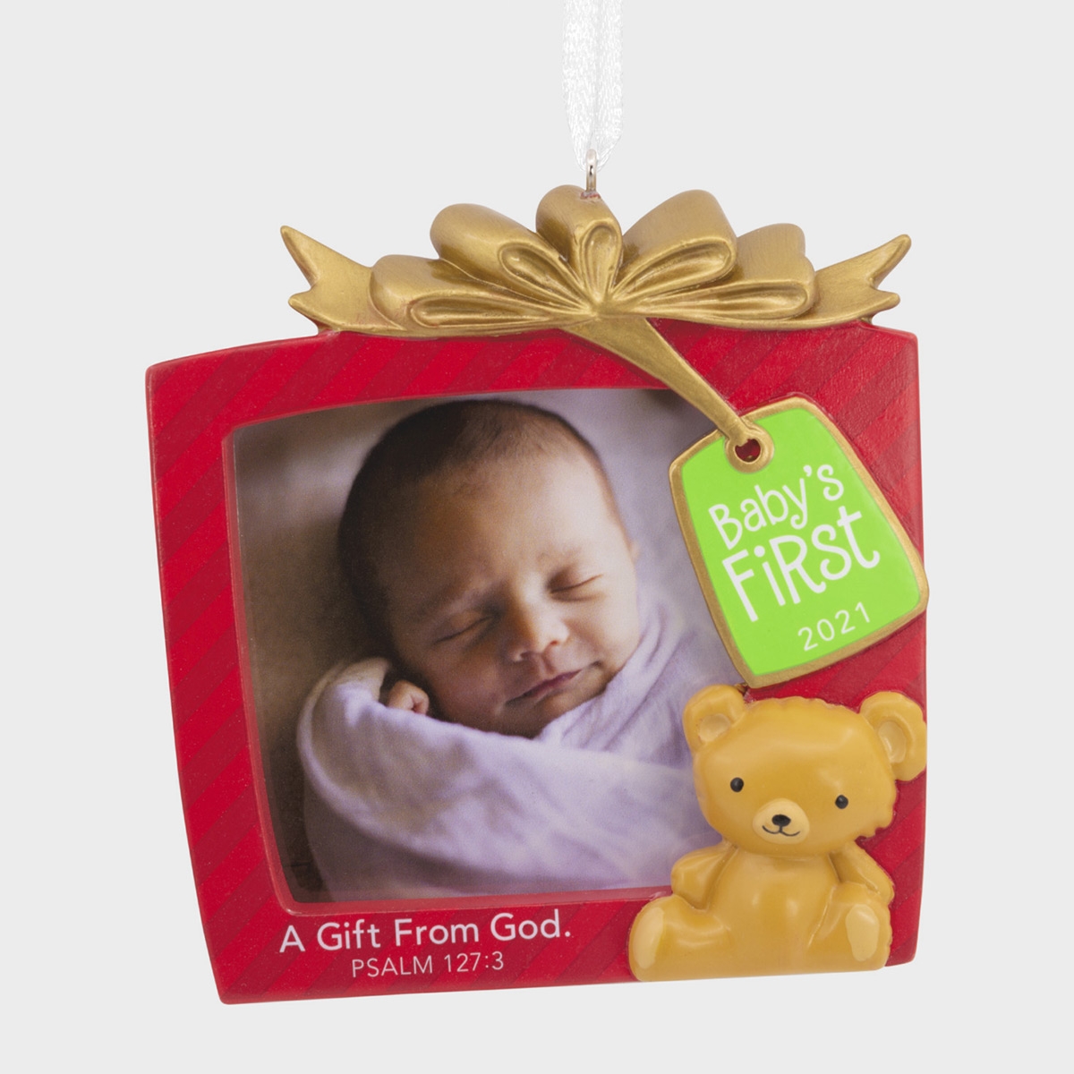 2021 - Baby's First Christmas - Photo Frame Christmas Ornament