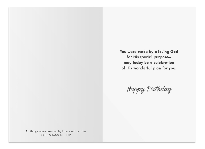 Birthday - A Masterpiece of God - 12 Boxed Cards, KJV