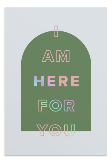 Noteworthy - Encouragement - I am Here for You - 3 Greeting Cards