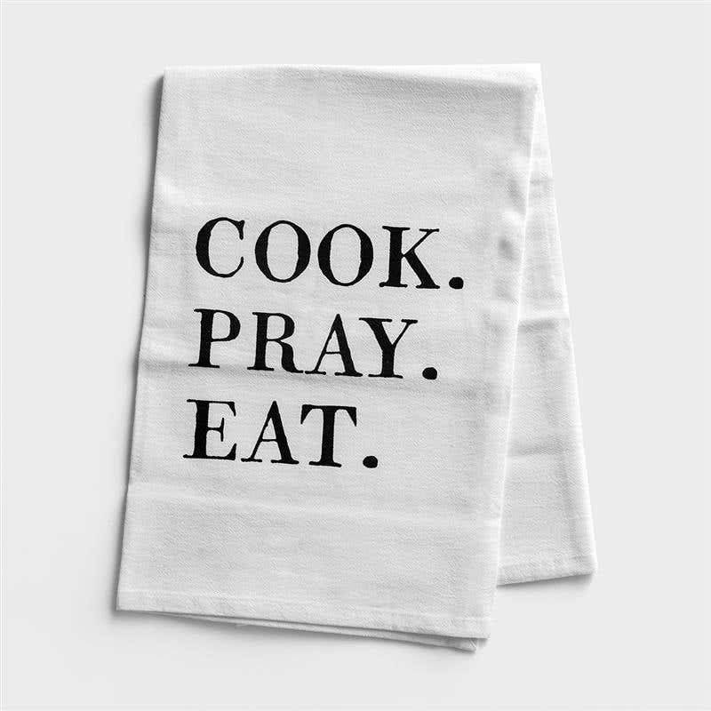 Cook Pray Eat - Tea Towel