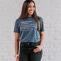Candace Cameron Bure - Inpowered Woman - Heather Navy - Relaxed Fit T-Shirt