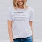 This Candace Cameron Bure white inspirational T-shirt, brought to you by DaySpring, carrries the anthem 'Inpowered Woman'—n. A woman who derives her strength from God's limitless power within her. [See Phil. 4:13]—a powerful message to remember. 