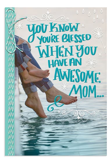 Mother's Day - Mom - An Awesome Mom - 1 Greeting Card