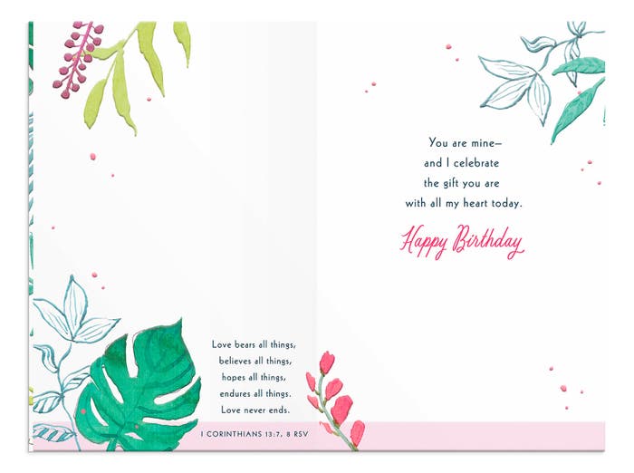 Birthday - Wife - Oasis Of Beauty - 1 Greeting Card