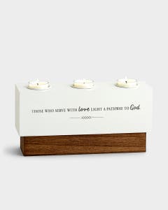 Serve with Love - Commemorative Candle Holder