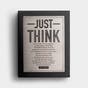 Just Think - Plaque & Mug Gift Set