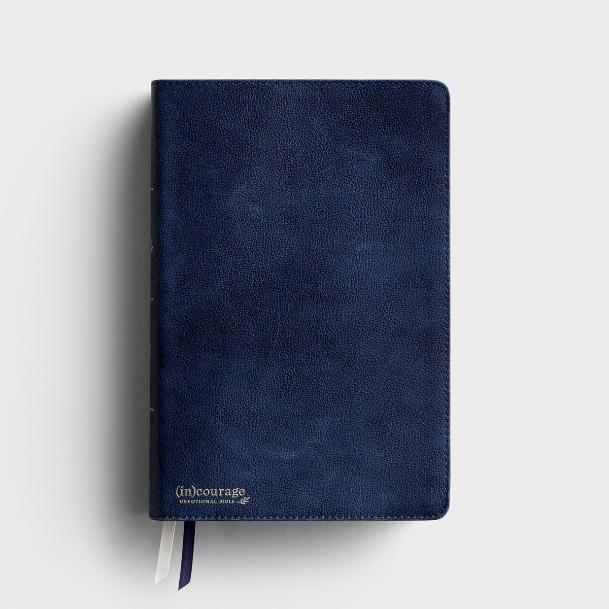 CSB (in)courage Devotional Bible - Navy Genuine Leather