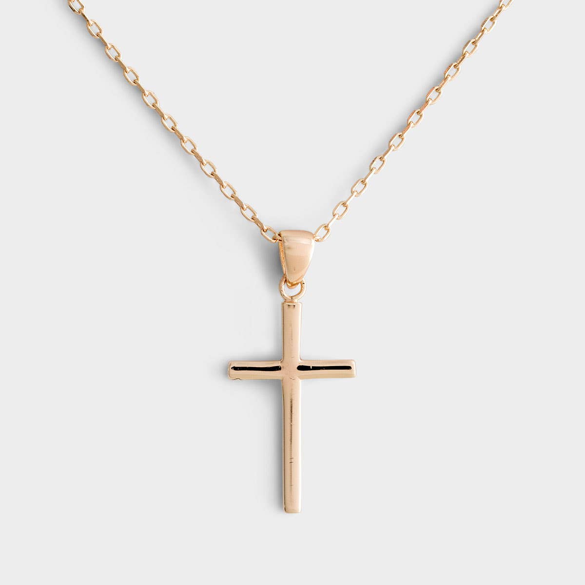 Follow Jesus - Gold Plated Cross Necklace