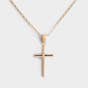 Follow Jesus - Gold Plated Cross Necklace