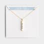 This lovely, sterling silver inspirational charm necklace features a pendant with the engraved words created, chosen, celebrated, and cherished. A wonderful reminder of who God created us to be.